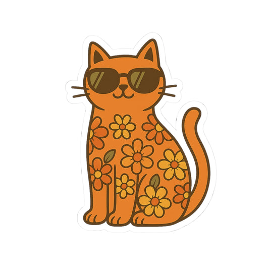 Groovy Cat Sticker